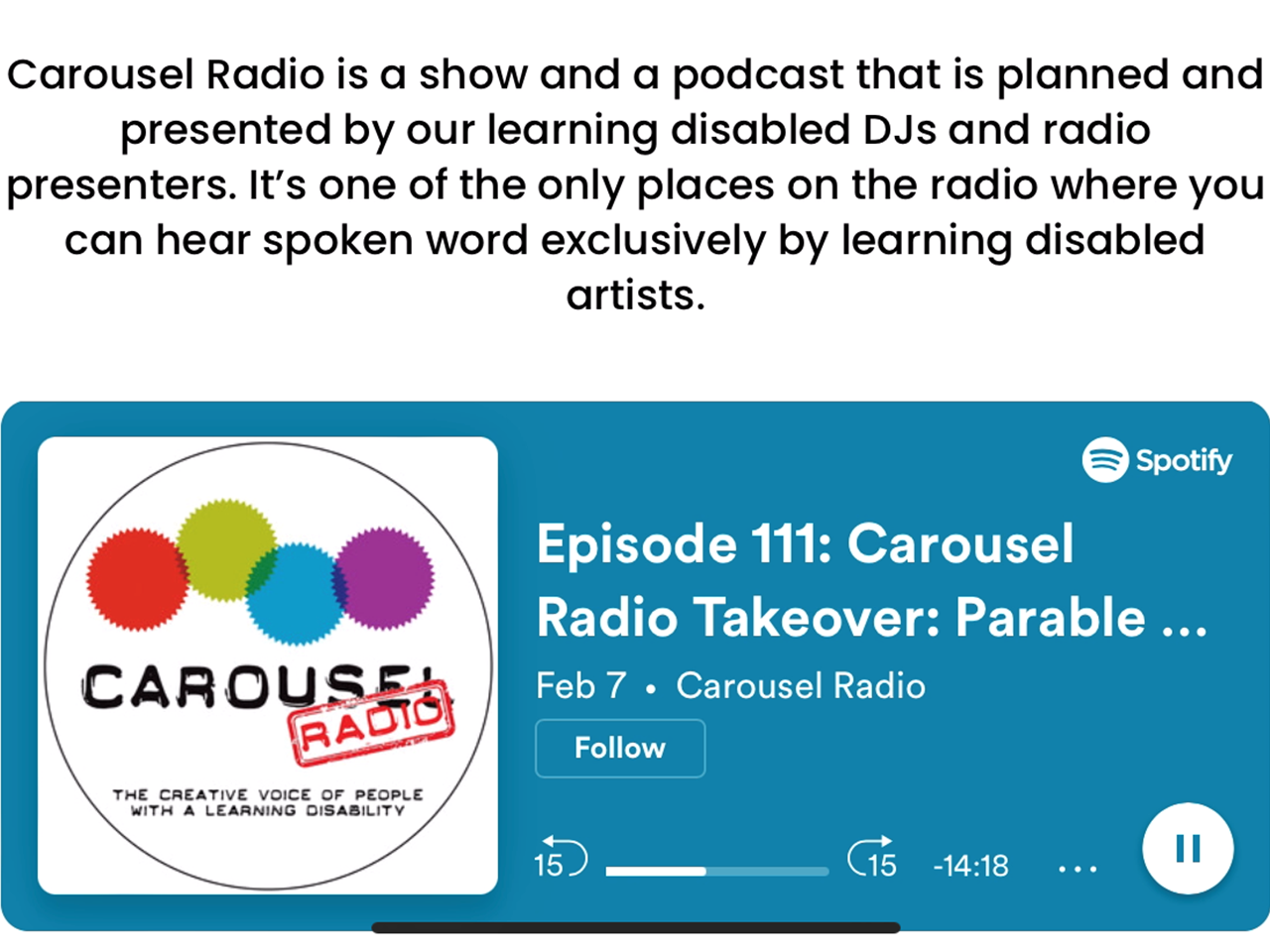 Carousel Radio takeover